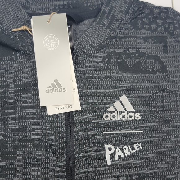 Adidas X Parley Short Sleeve Cycling Jersey Women Size M Black HF9020 New - Picture 4 of 12